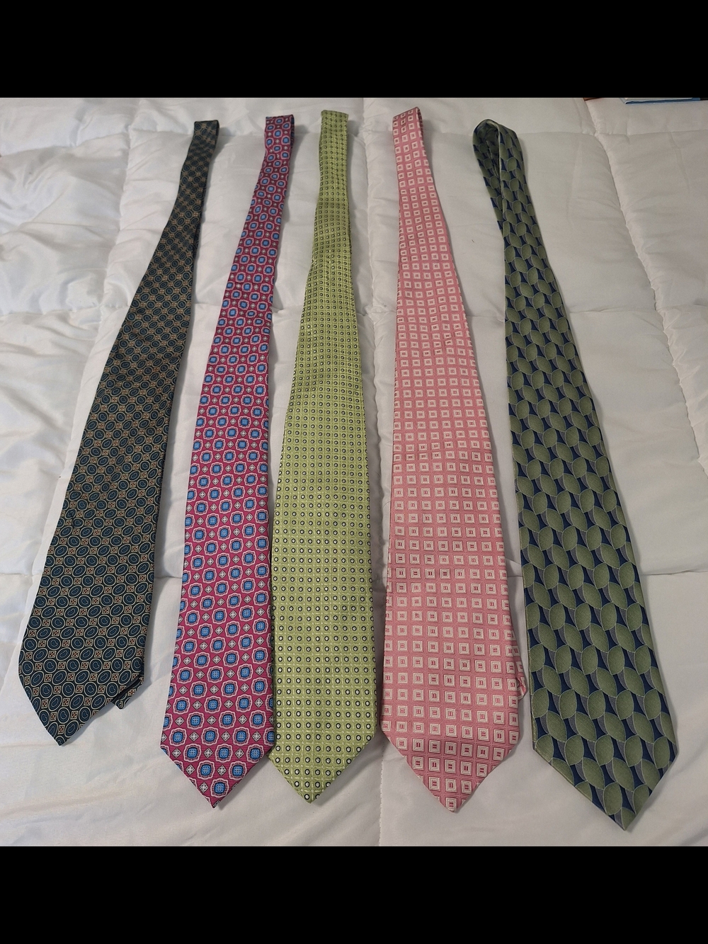 Men's Patterned Ties - Pink, Green, Navy Assorted : Brooks Brothers, Bristol...